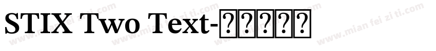 STIX Two Text字体转换